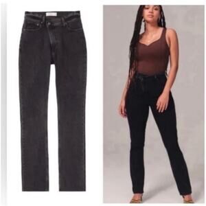 Abercrombie & Fitch 90's Slim Straight Ultra High Rise Size 16 #237